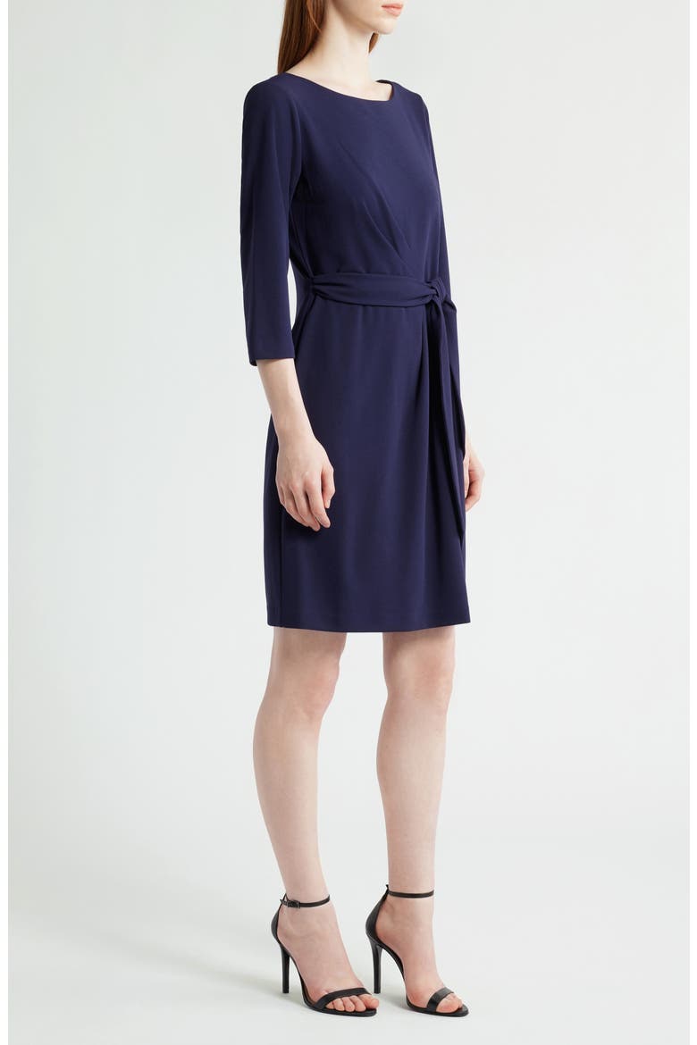 Side Tie Long Sleeve Dress