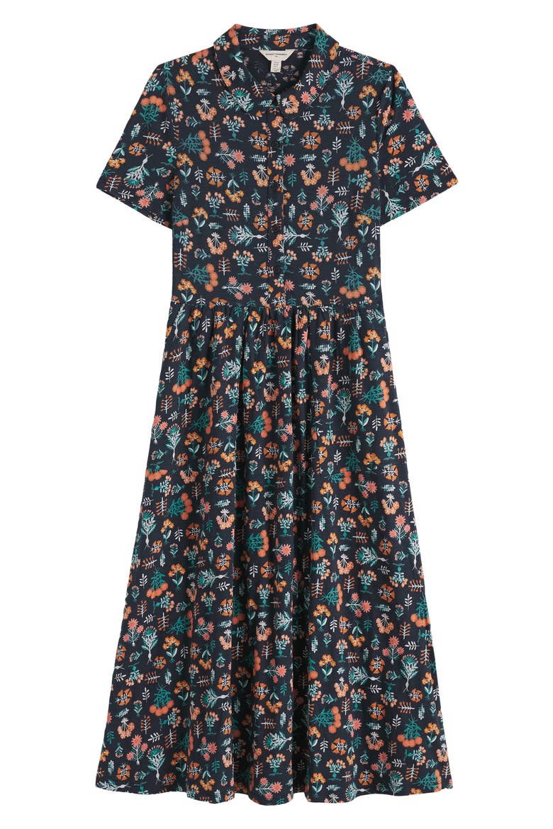 Mainland Floral Print Midi Shirtdress