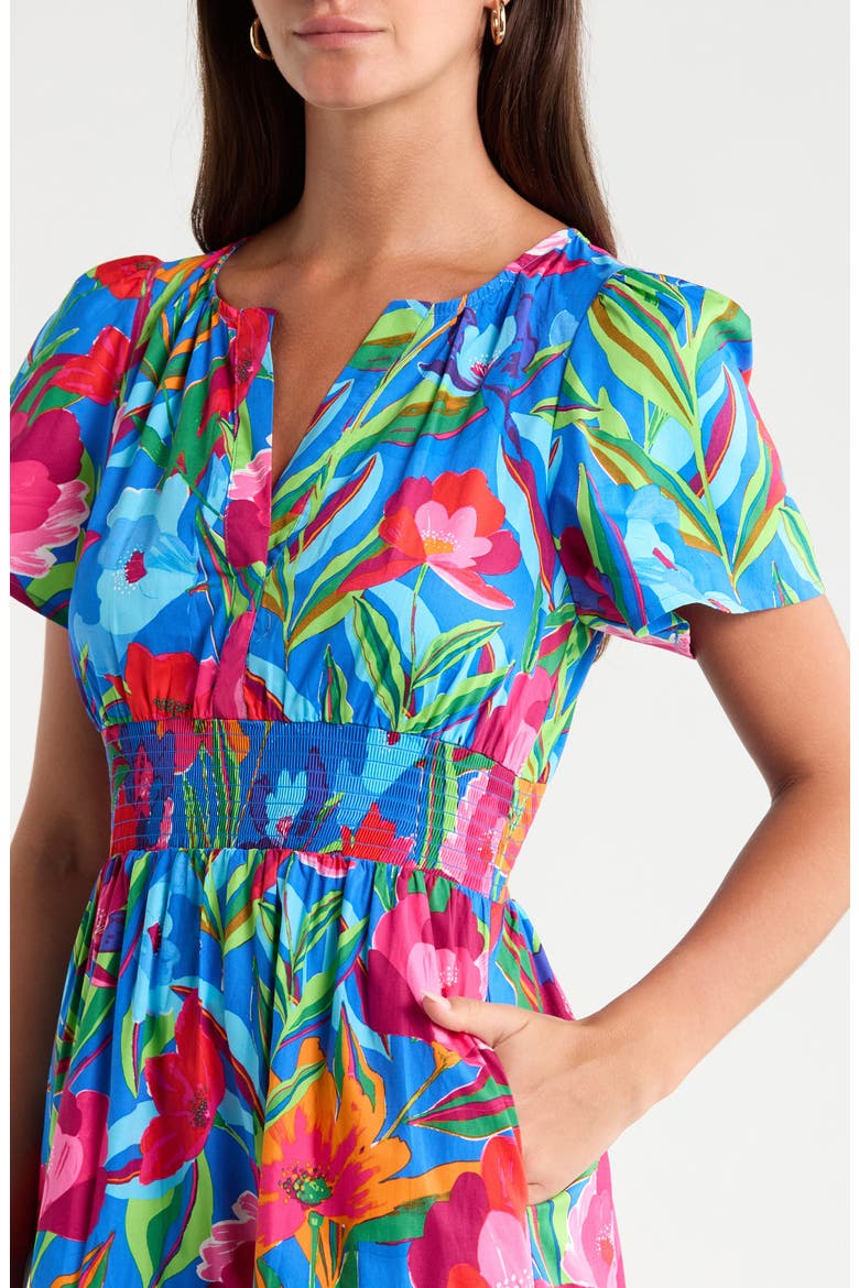 Palmer Floral Tiered Cotton Maxi Dress