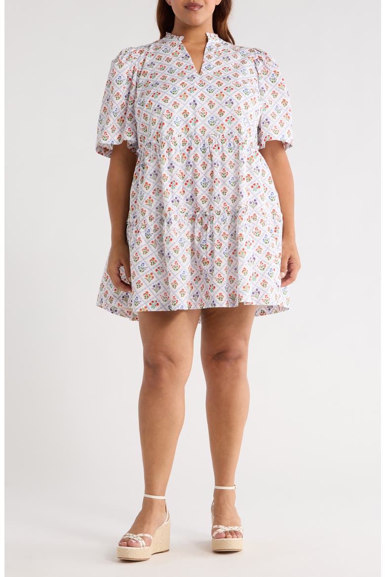 Lara Floral Dixie Tiered Cotton Dress