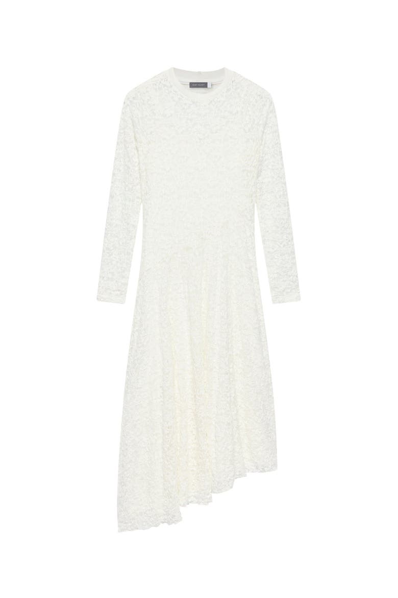 Lace Full Asymmetric Midi Dress