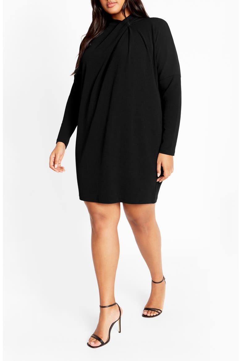 Swirl Long Sleeve Minidress