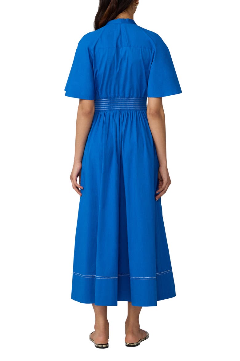 Dawn Stretch Cotton Poplin Midi Dress