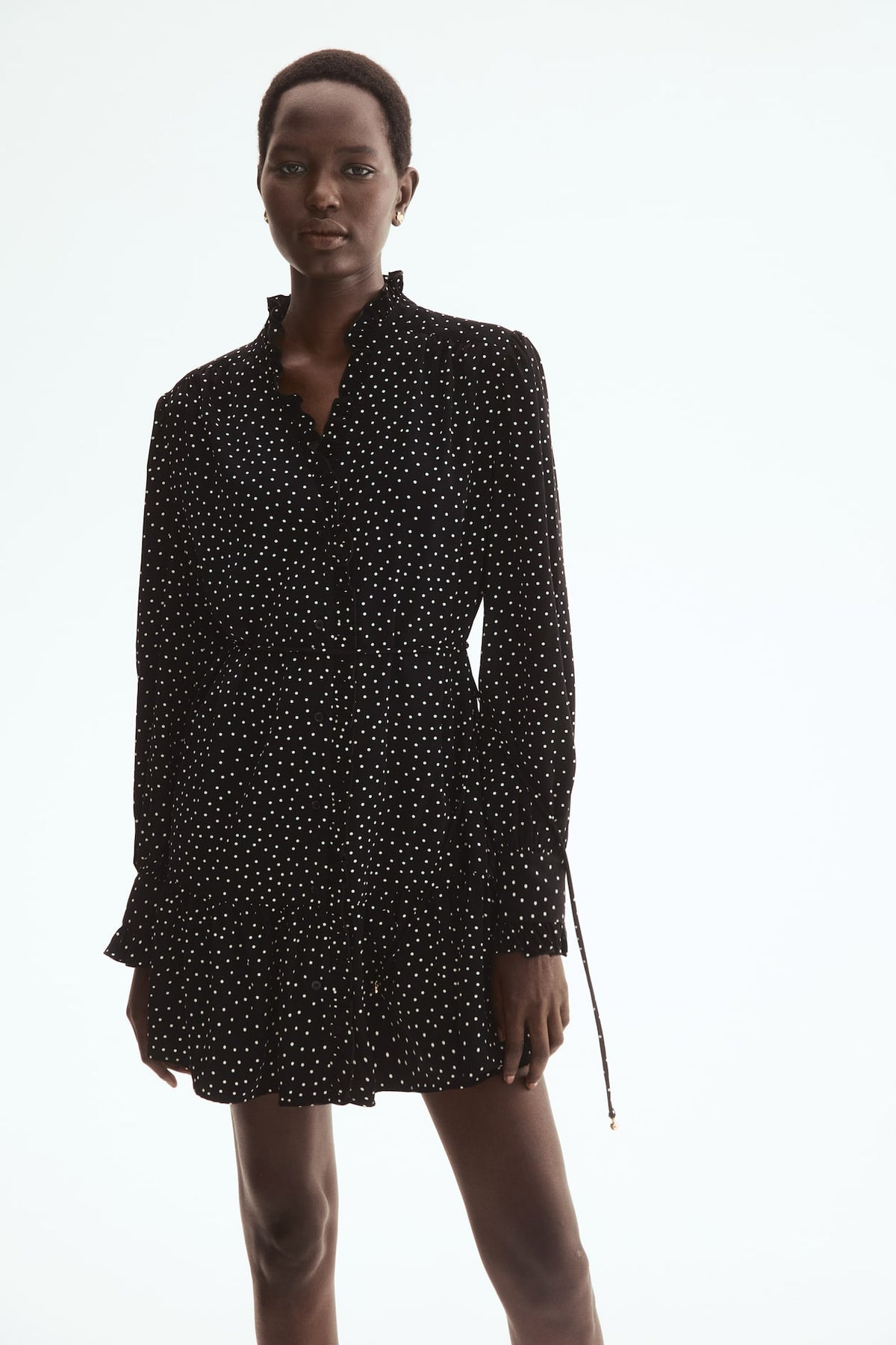 Ruffle-Trimmed Dress