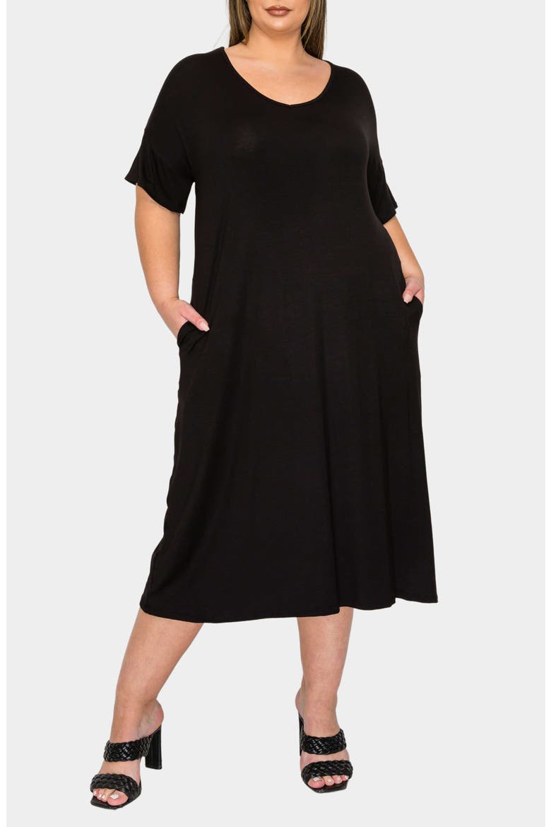 Olivia Short Sleeve Midi Dress