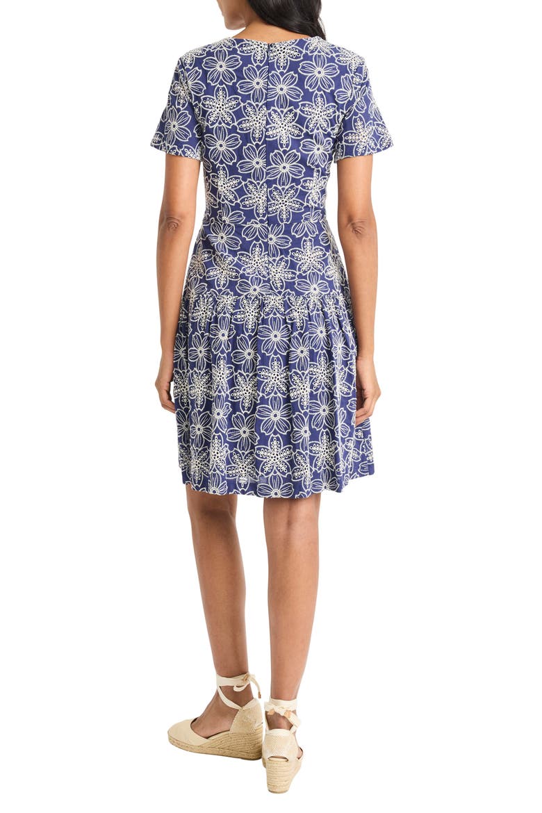 Embroidered Flare Dress