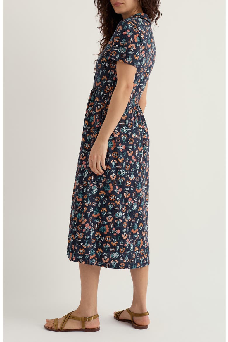 Mainland Floral Print Midi Shirtdress