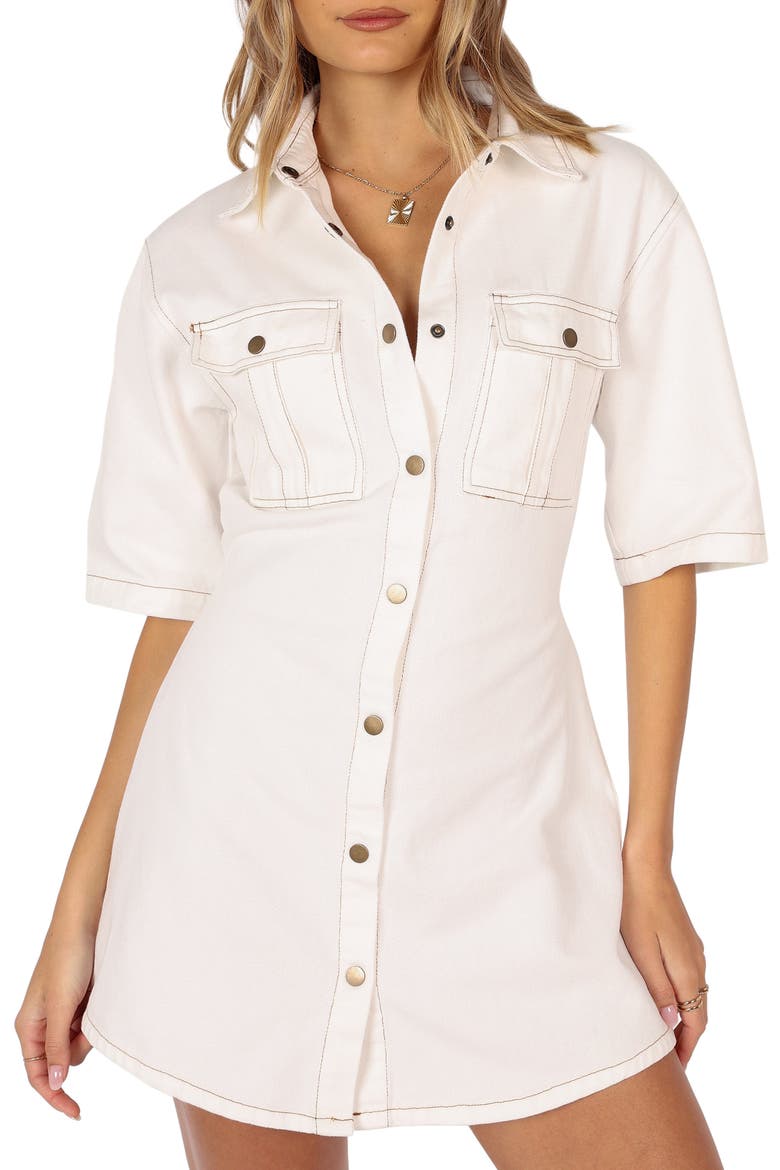 Rev Denim Mini Shirtdress
