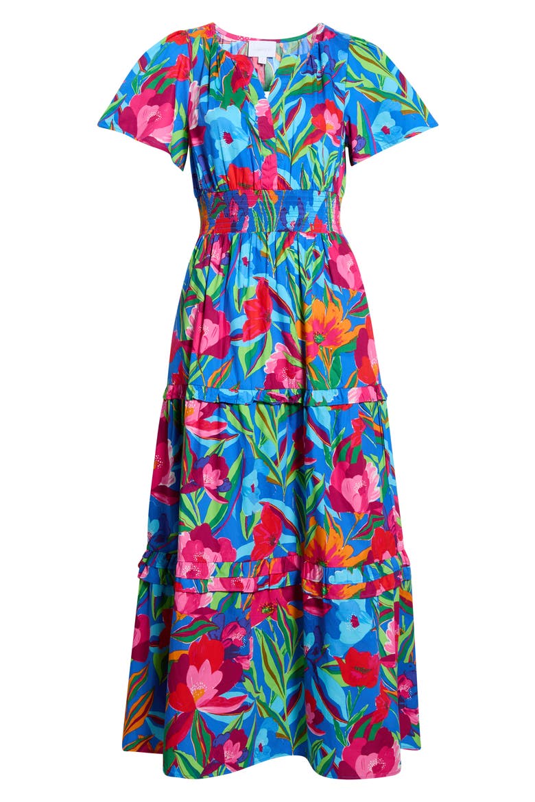 Palmer Floral Tiered Cotton Maxi Dress