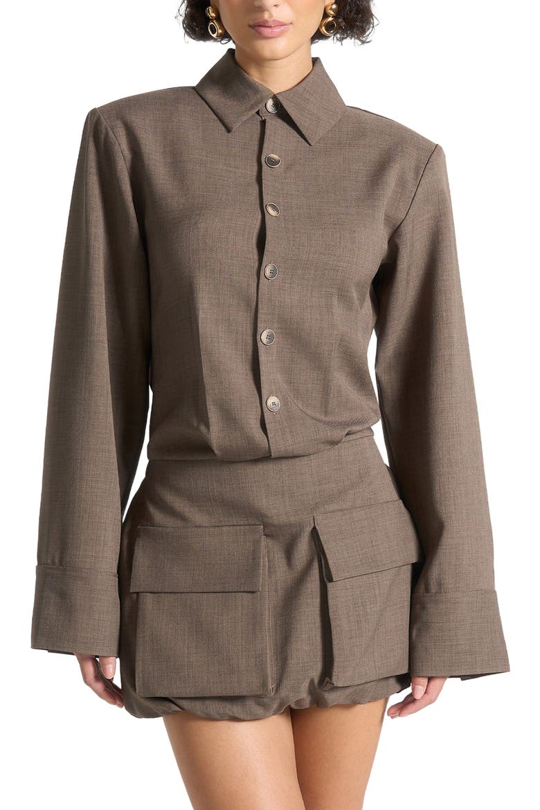 Laure Cargo Shirt Mini Dress