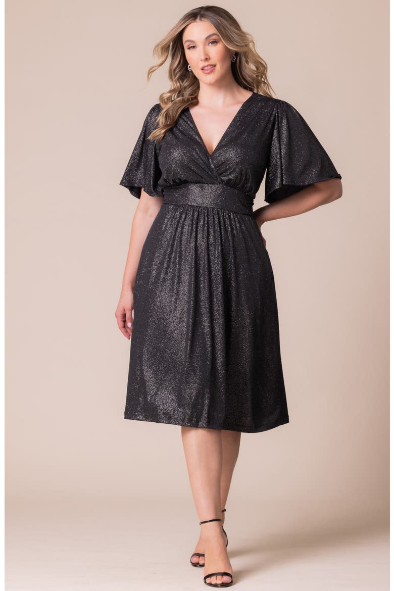 Crystal Cove Metallic Cocktail Dress
