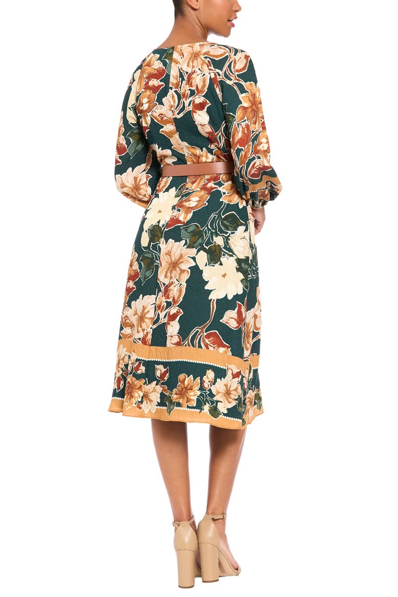 Print Long Sleeve Dress