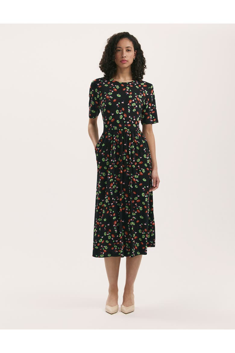 Kathryn Floral Jersey Midi T-Shirt Dress