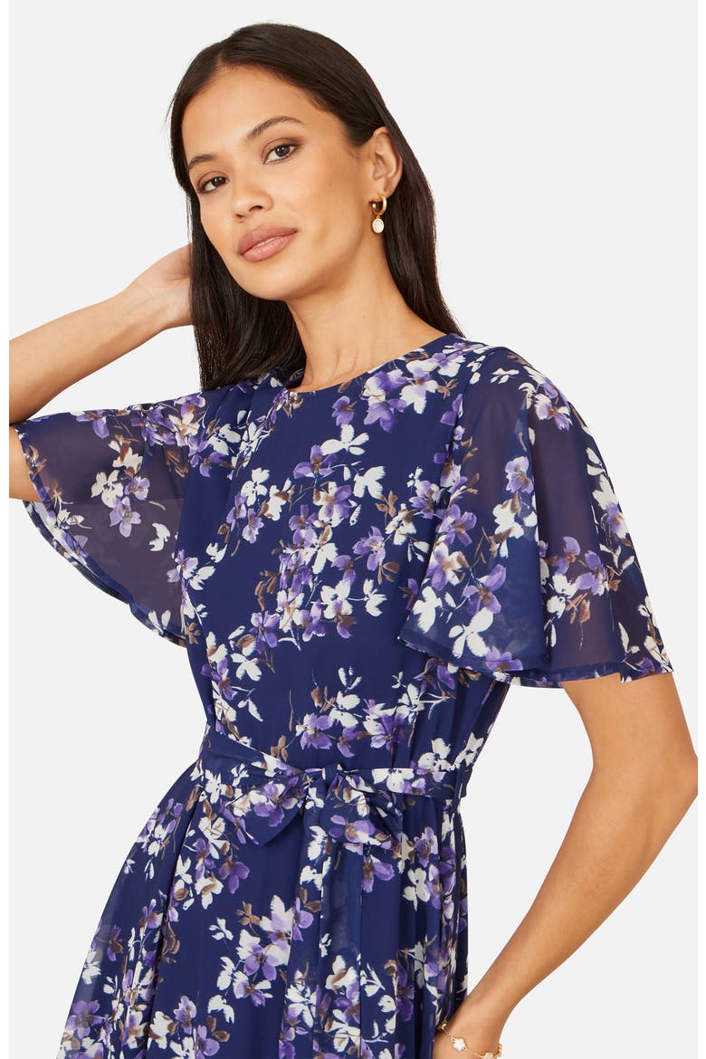 Blossom Print Midi Skater Dress