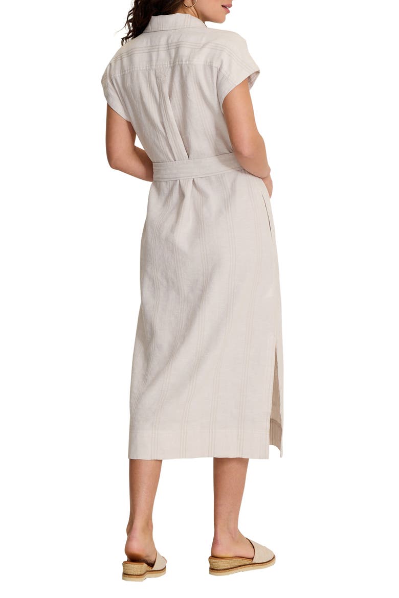 Summer Isle Linen & Cotton Midi Shirtdress