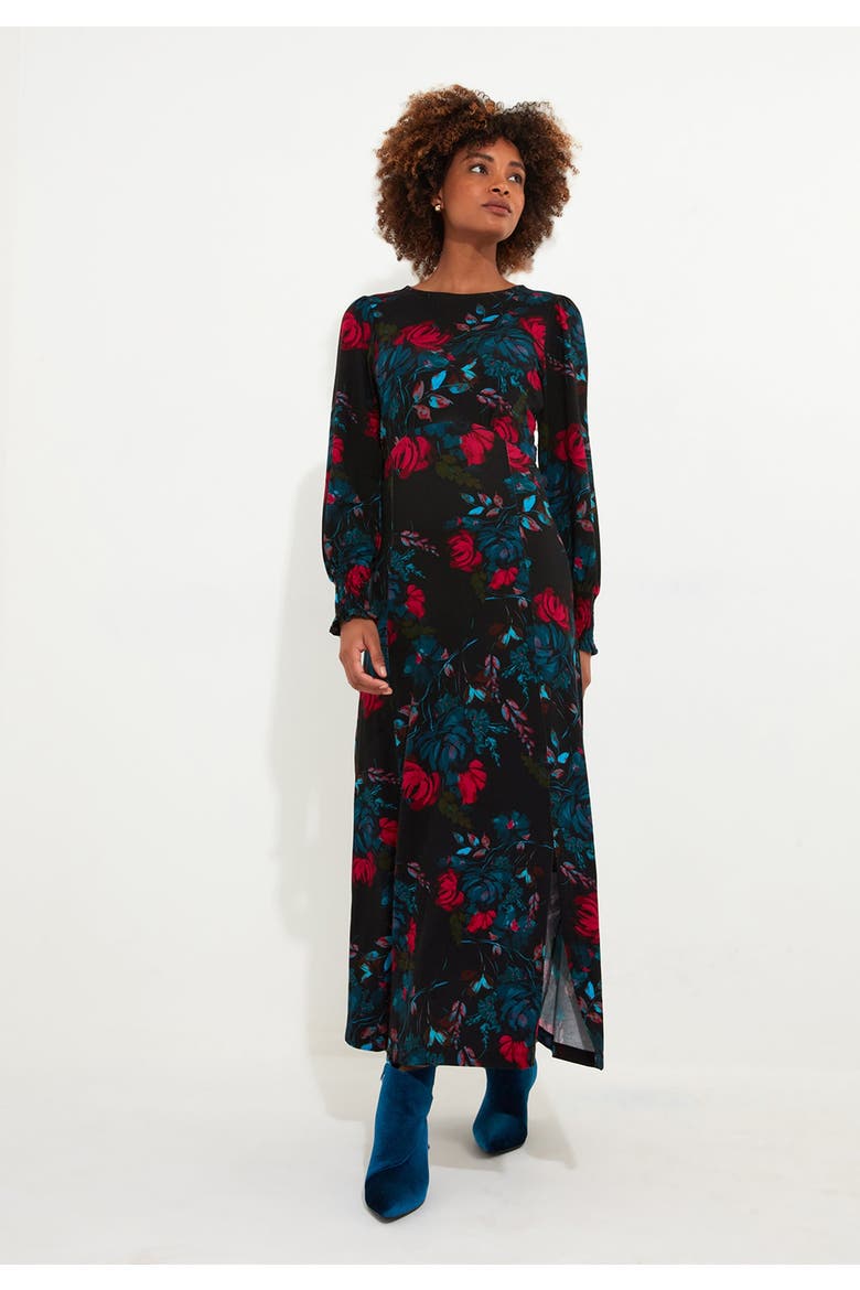 Stretch Knit Jersey Maxi Dress