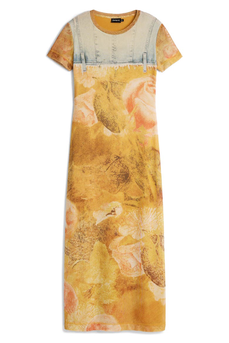 Trompe l'Oeil Midi T-Shirt Dress