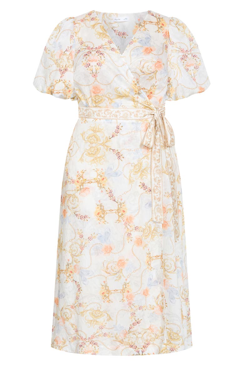 Anastasia Print Wrap Dress