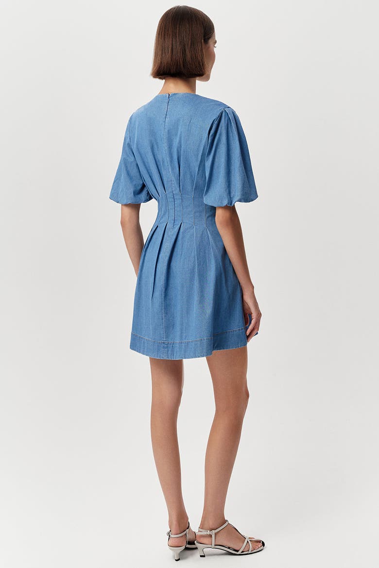 Briella Crew Neck Fitted Mini Dress