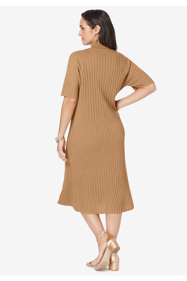 Button Front Sweater Dress