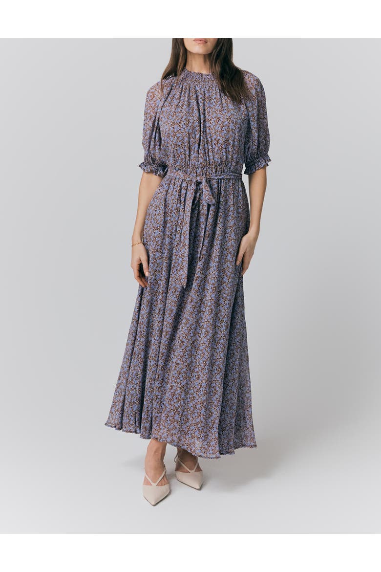 Effie Georgette Ditsy Midi Dress