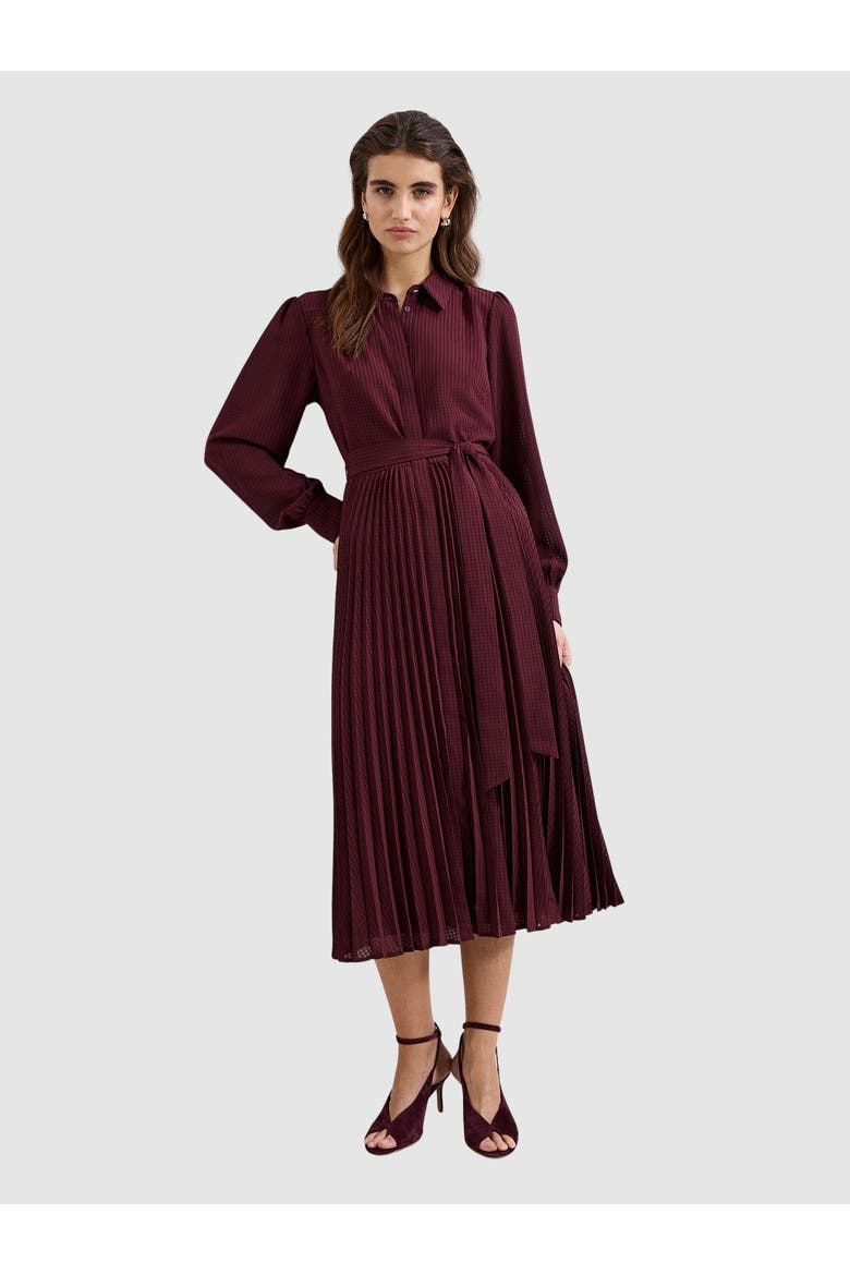 Ren Pleated Midi Shirt Dress