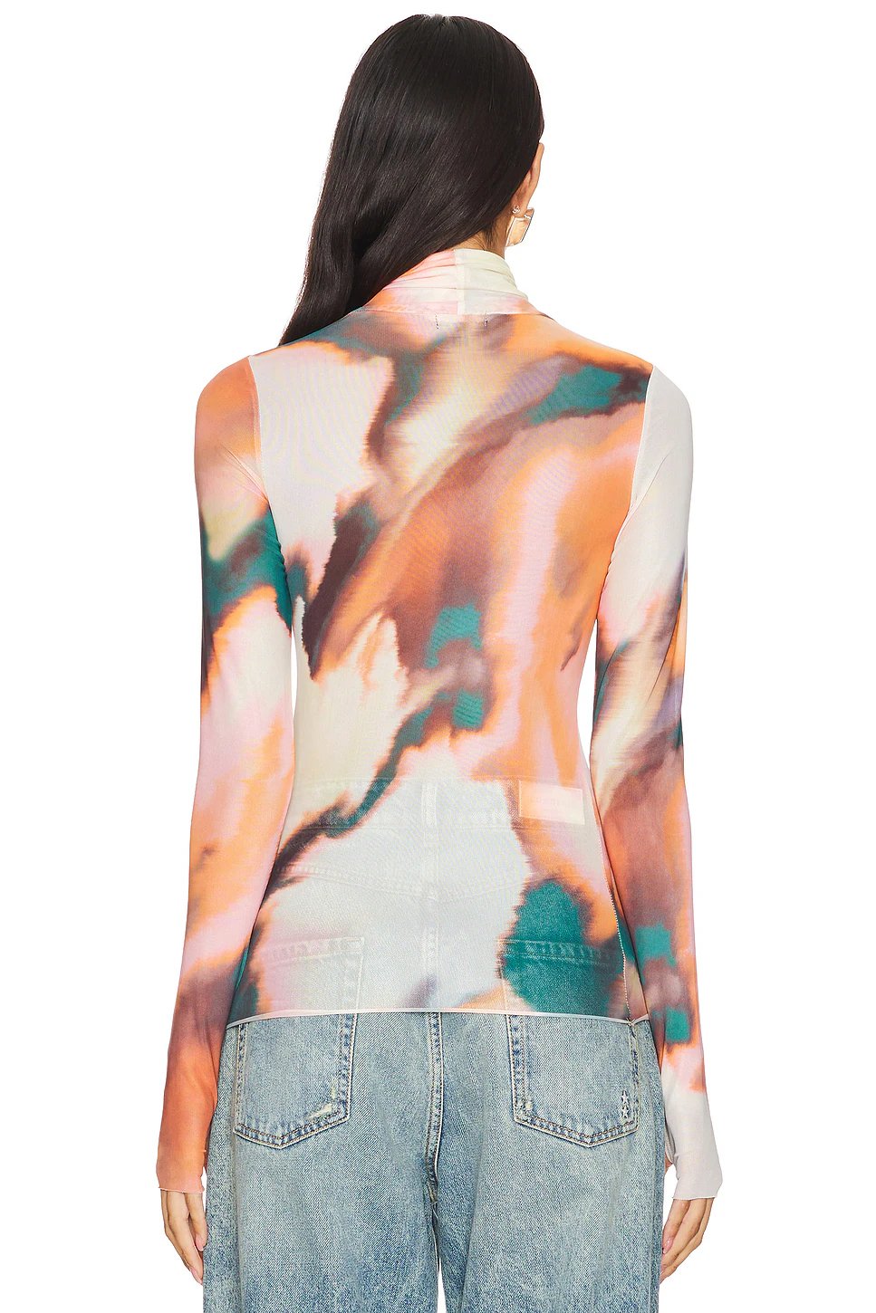 AFRM Zadie Top in Spice Watercolor - Image 5