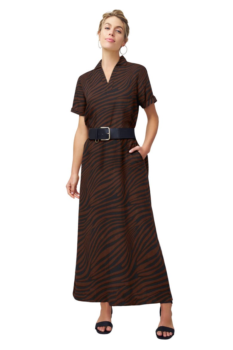 Linen Short Sleeve Maxi Dress