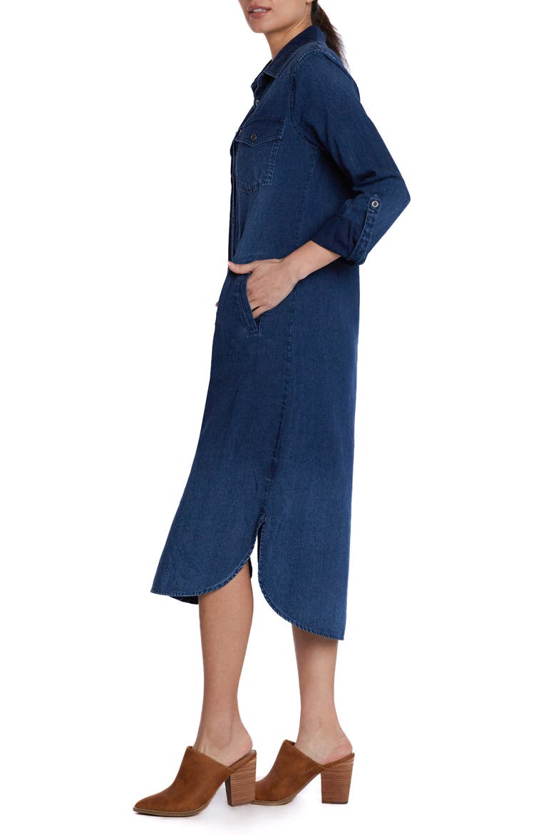 Denim Midi Shirtdress