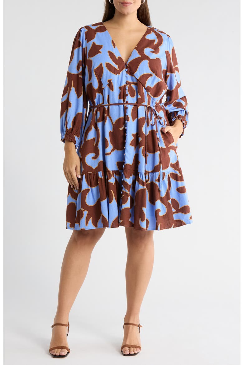 Briley Floral Print Long Sleeve Minidress