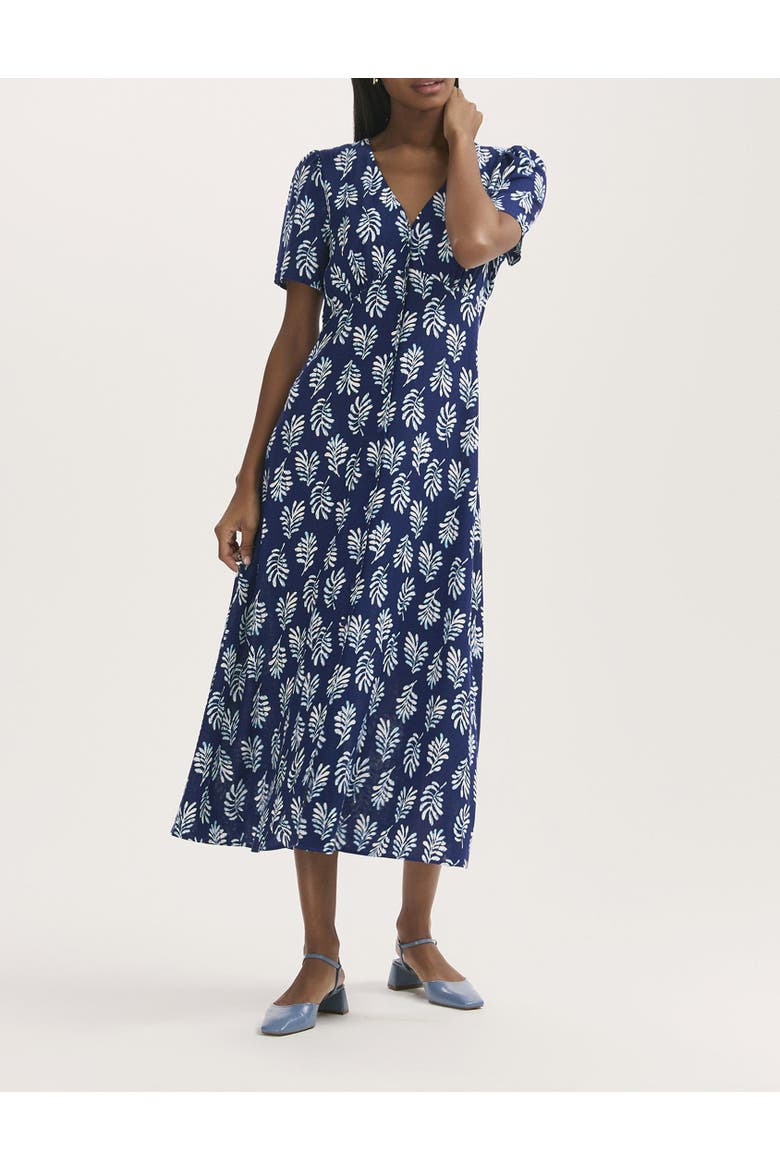 Martina Printed Crepe Midi Dress