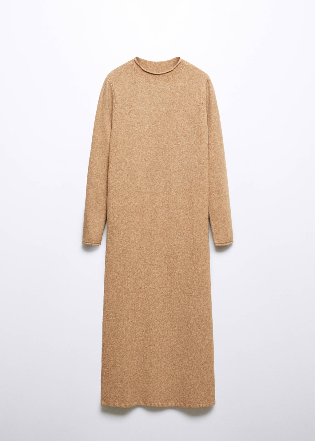 Perkins-neck knitted dress