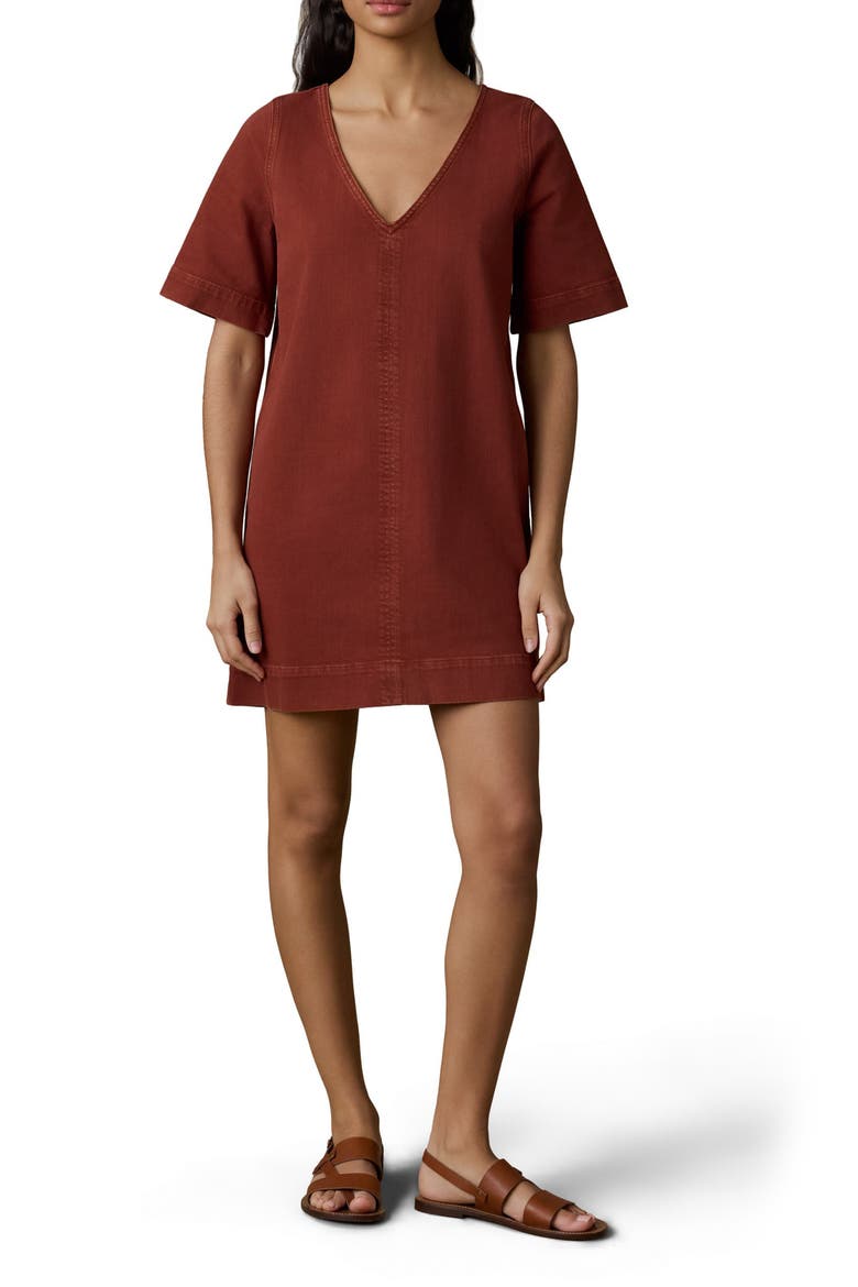 Golden Coast Stretch Denim Minidress