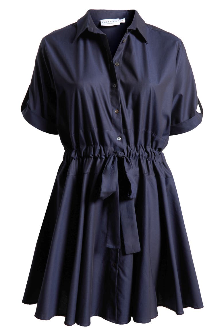 Meadow Drawstring Waist Shirtdress