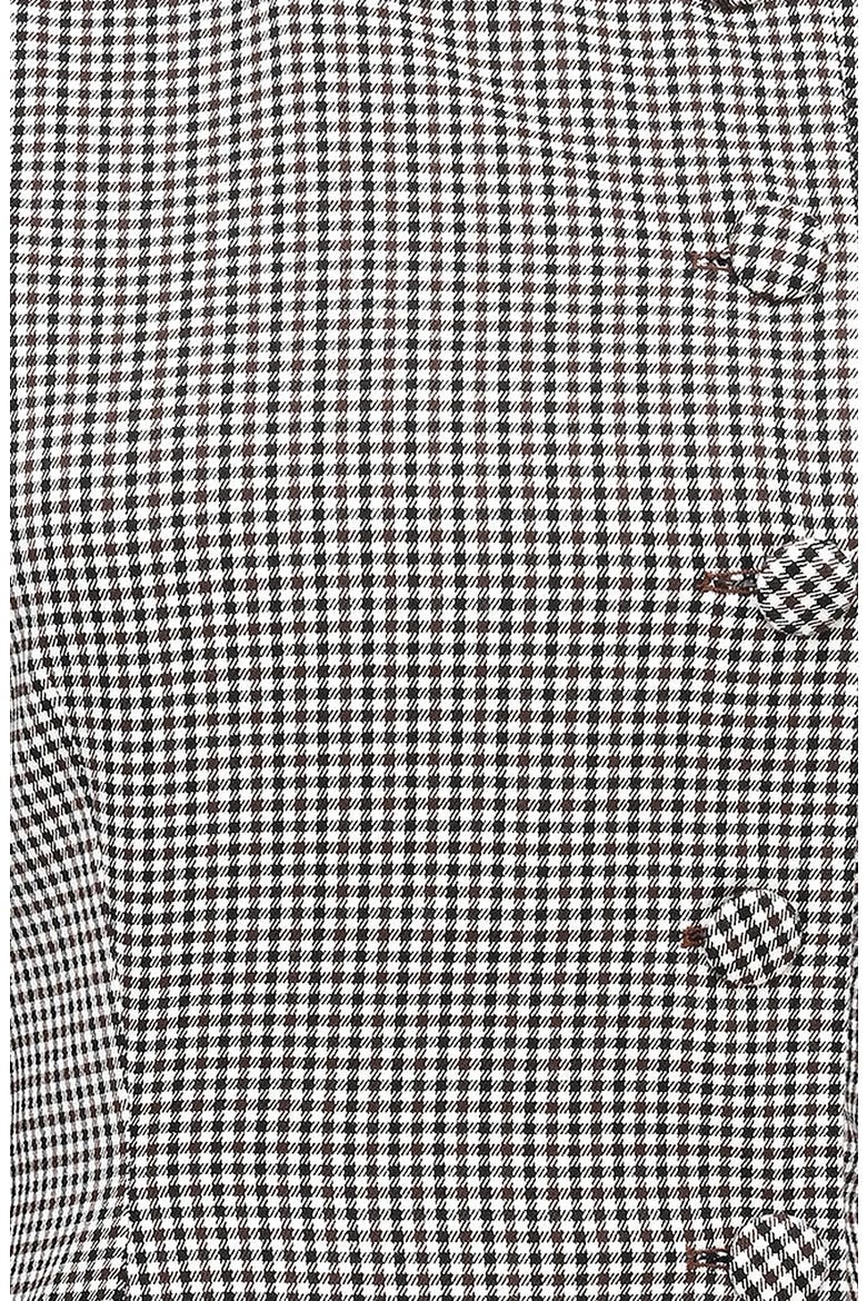Leoni Houndstooth Long Sleeve Minidress