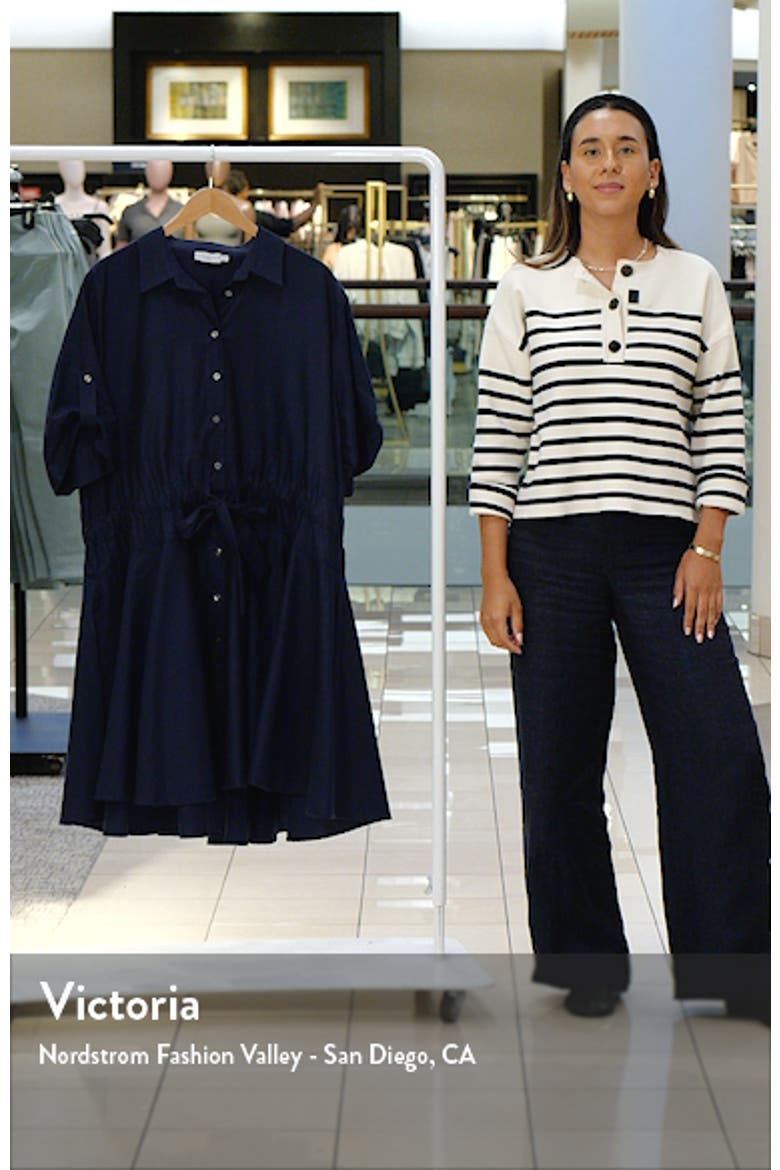 Meadow Drawstring Waist Shirtdress