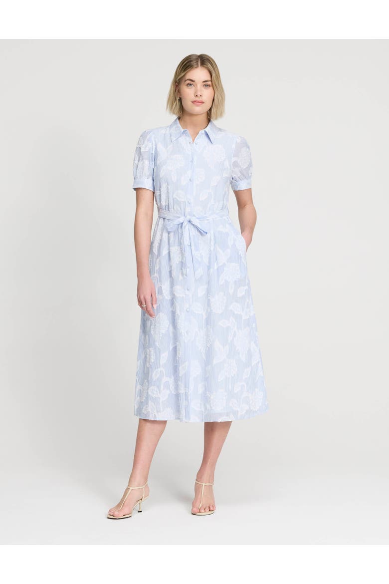 Mariah Tie Waist Midi Shirt Dress