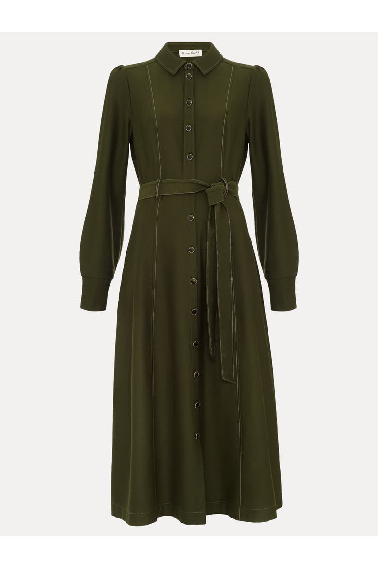 Avenly Long Sleeve Belted Shirt Dress