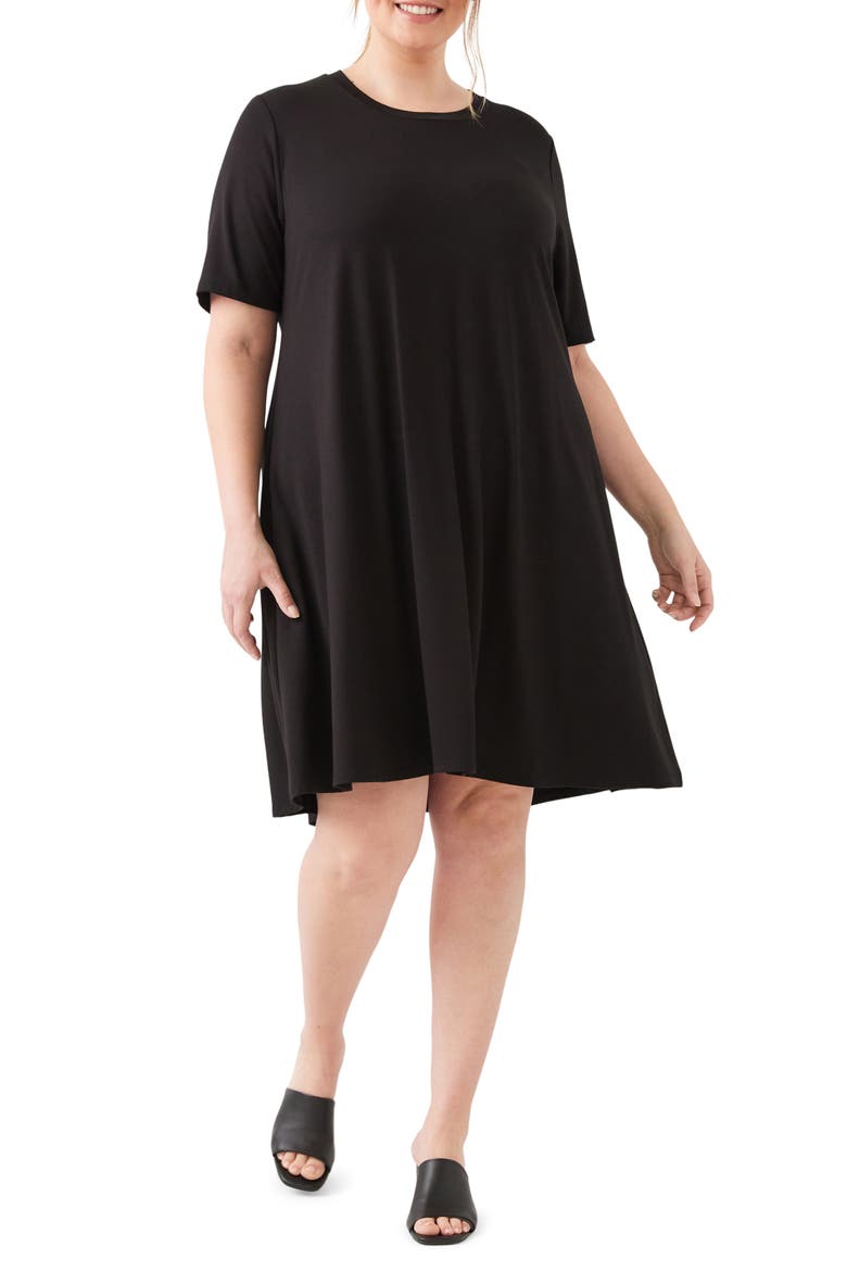 A-Line Jersey Minidress