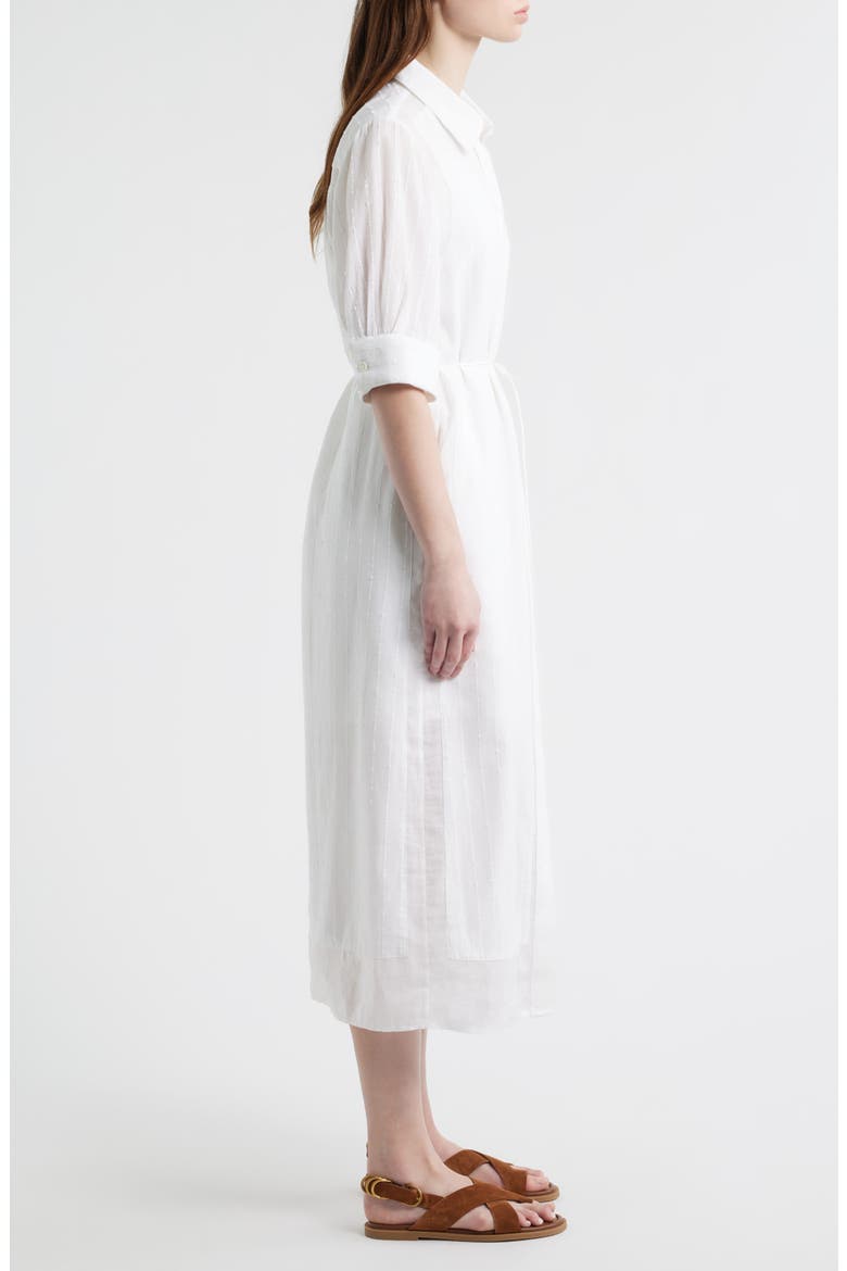 Lucy Texture Stripe Shirtdress