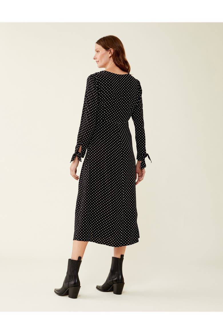 Laine Polka Dot Spot Midi Dress