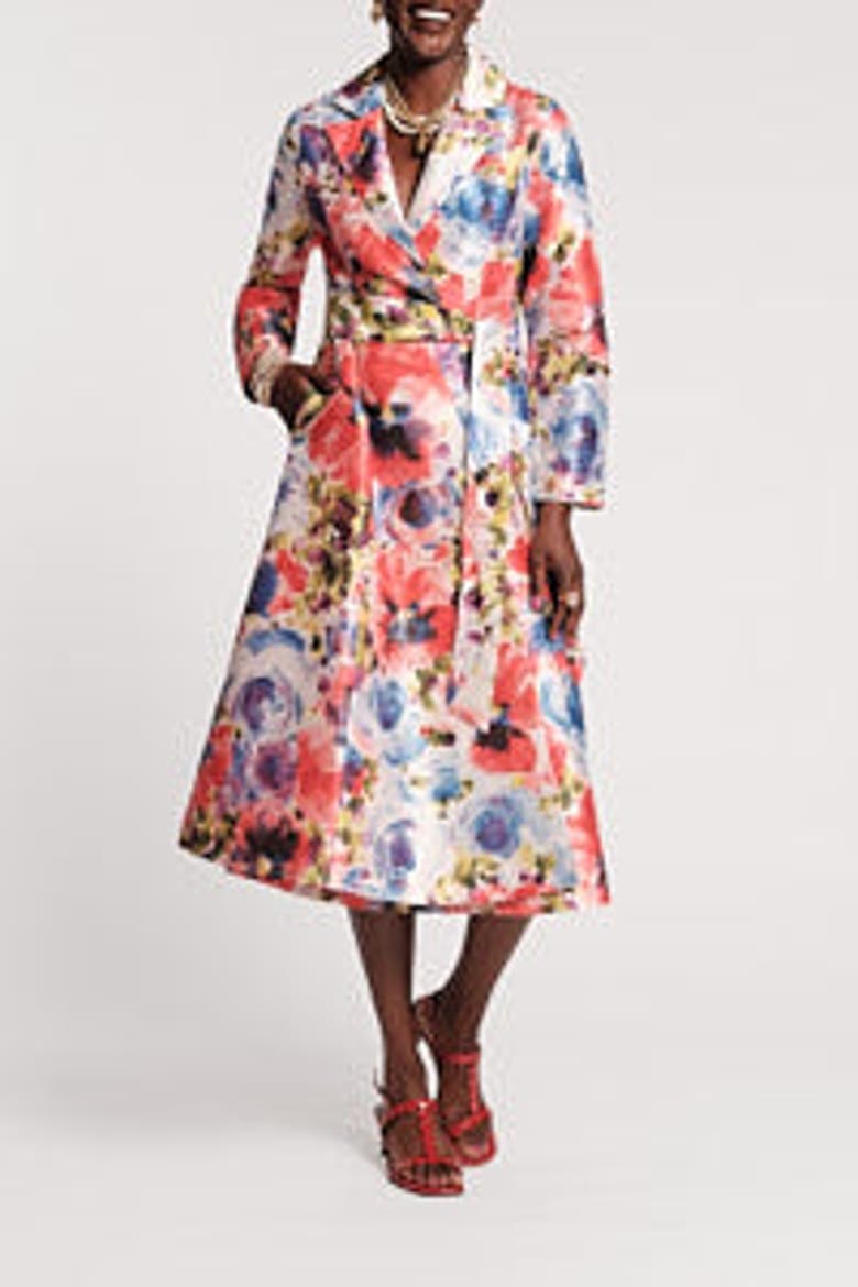 Lucille Wrap Dress Super Bloom