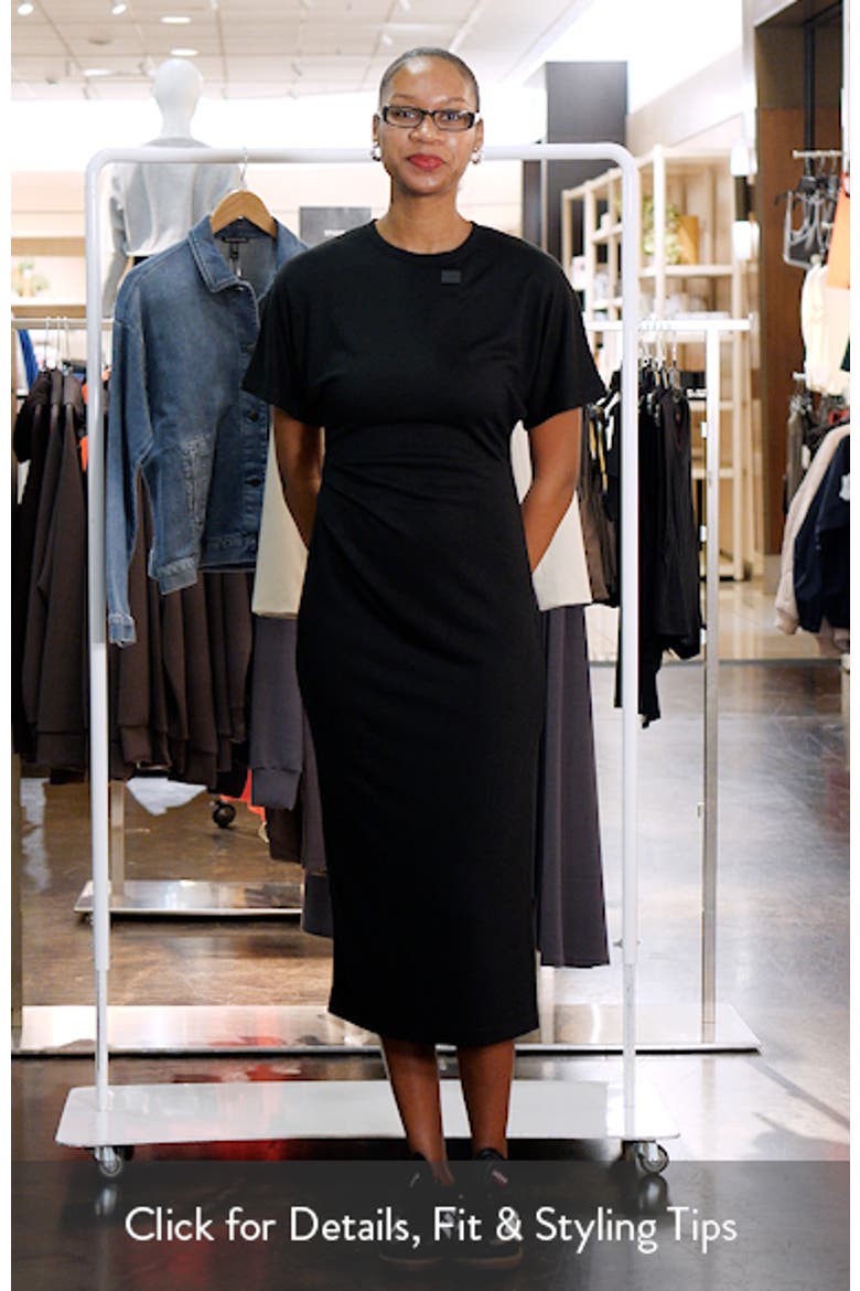Side Ruched Midi Dress