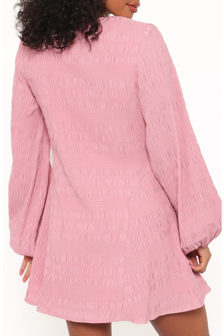 Amaya Smock Detail Long Sleeve Minidress