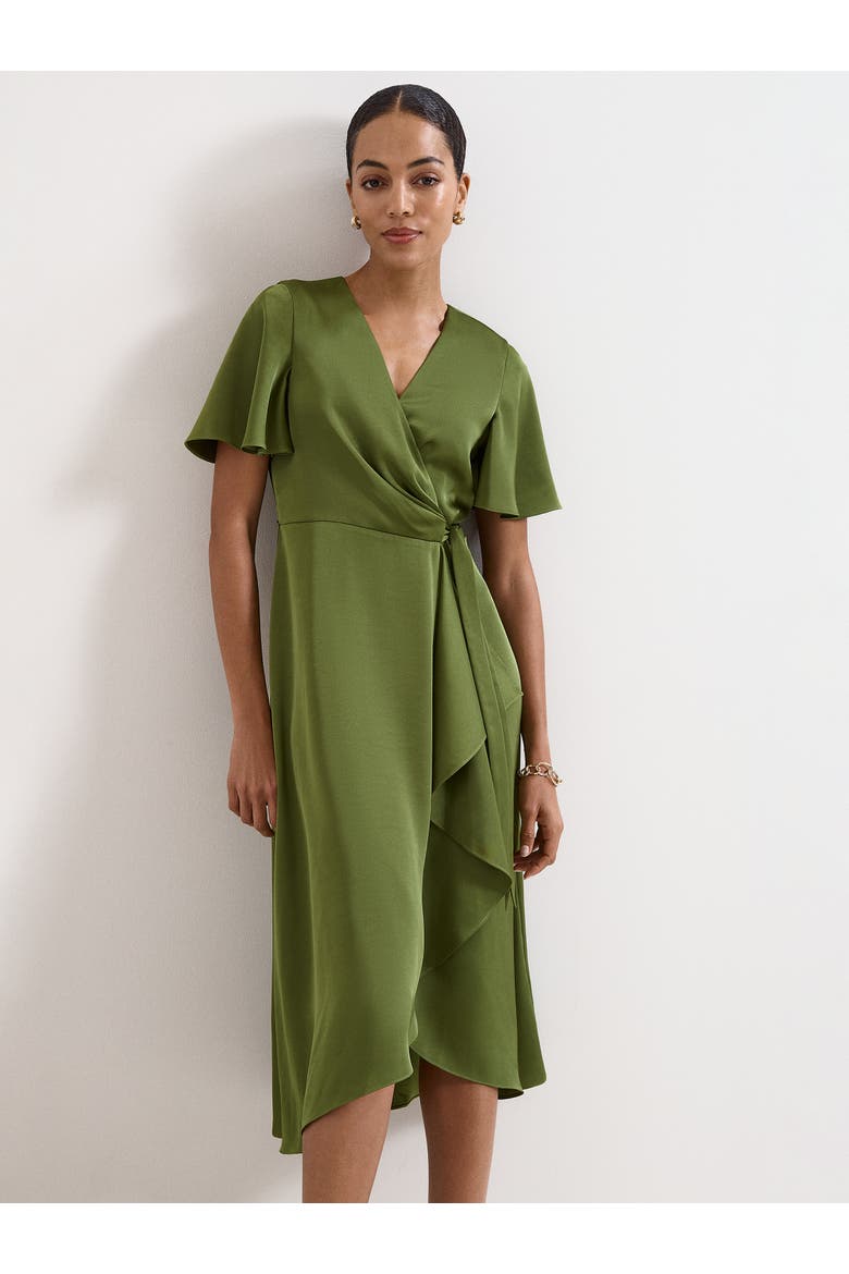 Julissa V-Neck Satin Dress