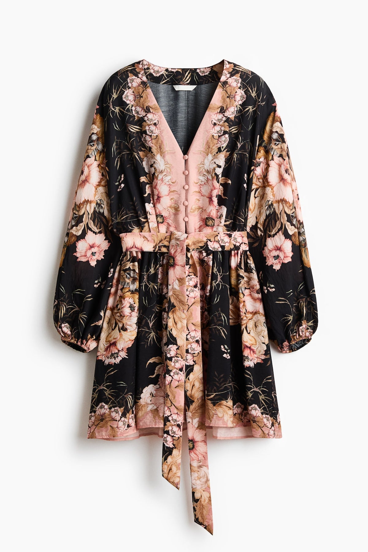 Tie-Belt Tunic Dress