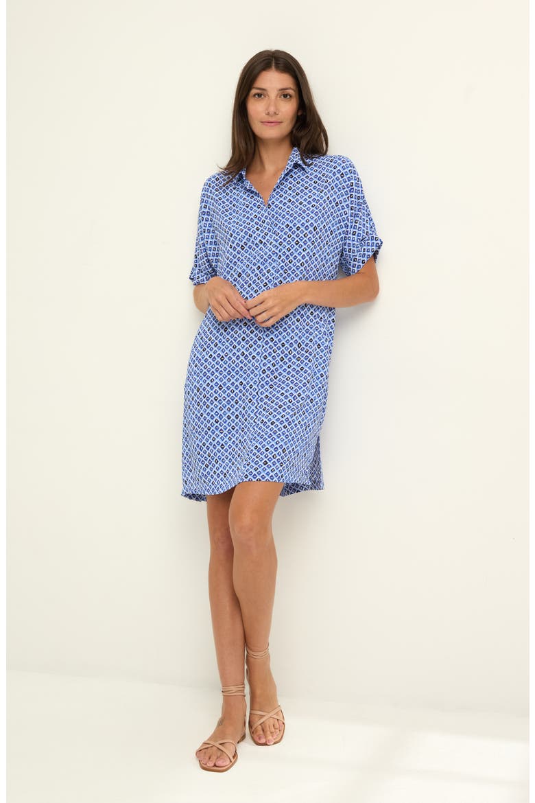 Devon Mosaic Print Shift Dress
