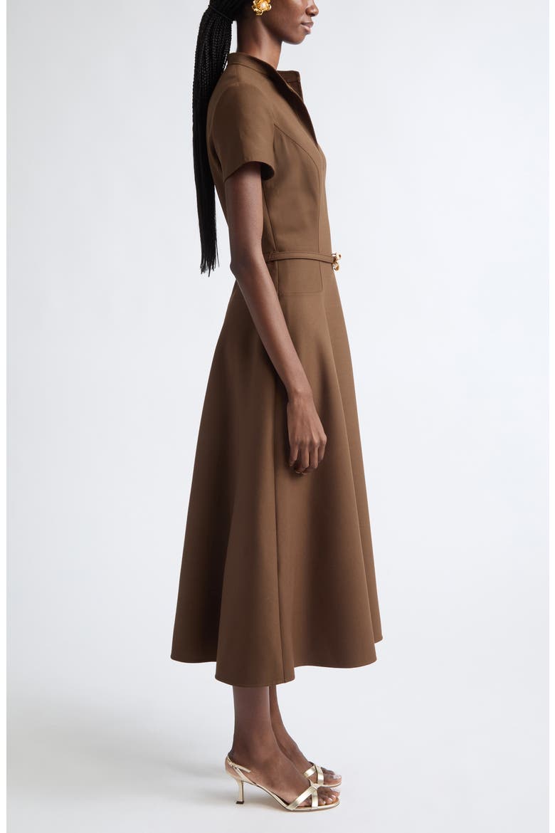 Belted Midi Polo Dress