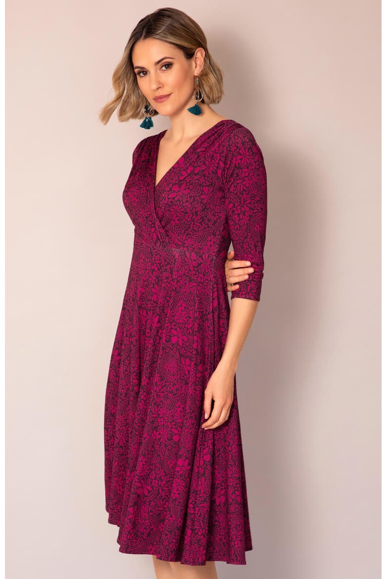 Sculpted Fit Flare Midi Dress