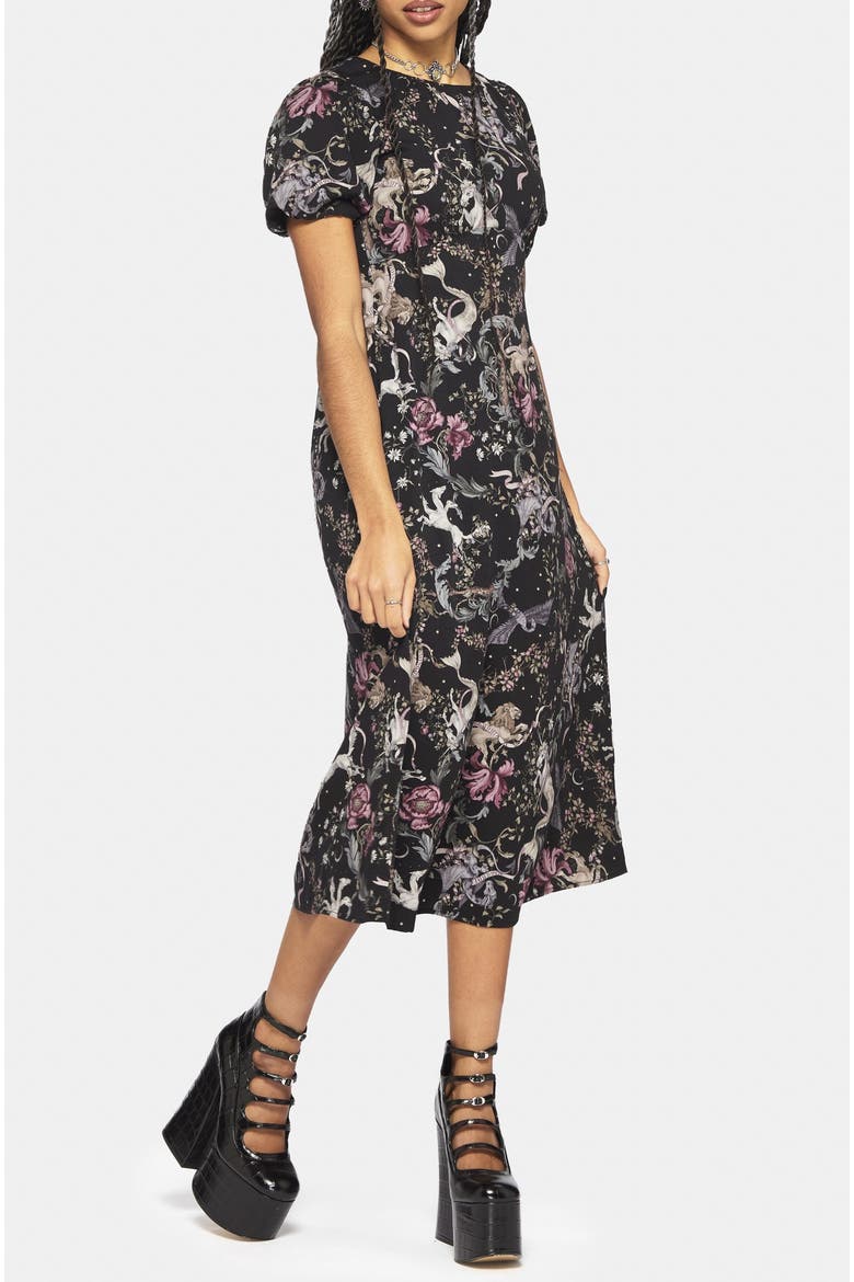 Merunicorn Enchanted Forest Midi Dress